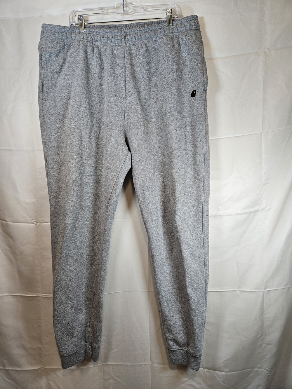 Carhartt Gray Men's Fleece Joggers Casual Comfort Workout Outdoor Cozy